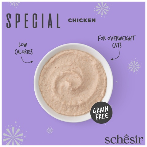 Schesir Special Mousse Light kurczak i indyk z dynią - karma dla kota 70g