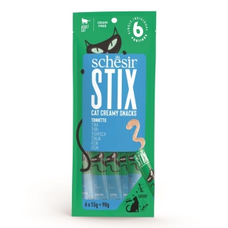 Schesir Stix Tuna - kremowy przysmak dla kota z tuńczykiem 90g