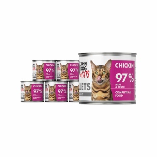 Zestaw John Dog for Cats Filety Kurczak 6x140g - karma mokra dla kota pełnoporcjowa