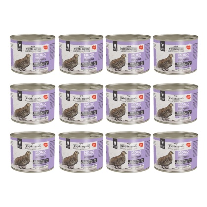 Zestaw Wiejska Zagroda Monobiałkowa Przepiórka dla kota 12x200g