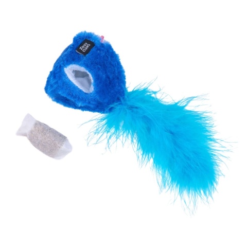 ZippyClaws zabawka dla kota Bushy Throw Mysz z kocimiętką do wielokrotnego wypełniania