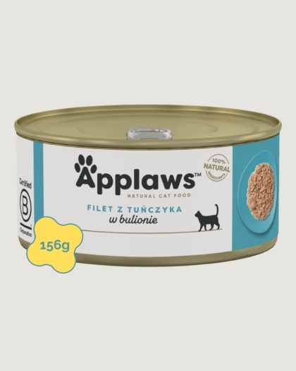 APPLAWS Cat 156g filet z tuńczyka w bulionie dla kota