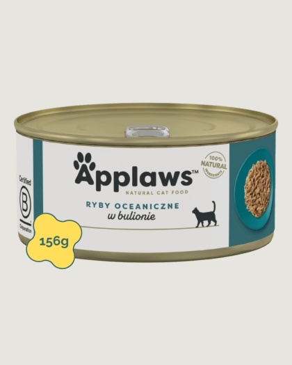 APPLAWS Cat 156g ryby oceaniczne w bulionie dla kota