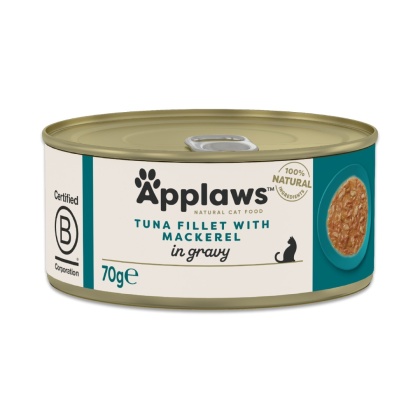 APPLAWS Cat Gravy tuńczyk z makrelą w sosie dla kota puszka 70g