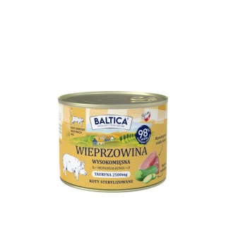 BALTICA SMAKI REGIONÓW wieprzowina - monobiałkowa karma dla kota 185g