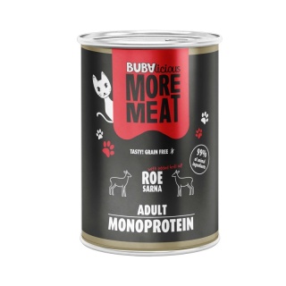 BUBAlicious More Meat Pure Roe - karma dla kota mono sarna 400g