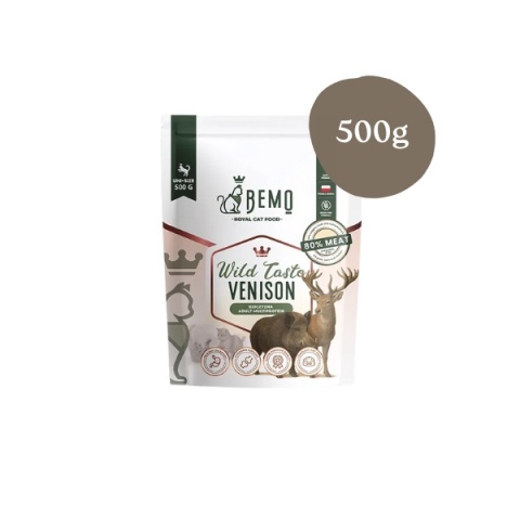 Bemo Cat Wild Taste Venison - karma sucha dla kota z dziczyzną 500g