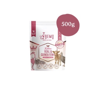 Bemo Kitten Veal & Guinea Fowl - karma sucha dla kociąt z cielęciną i perliczką 500g