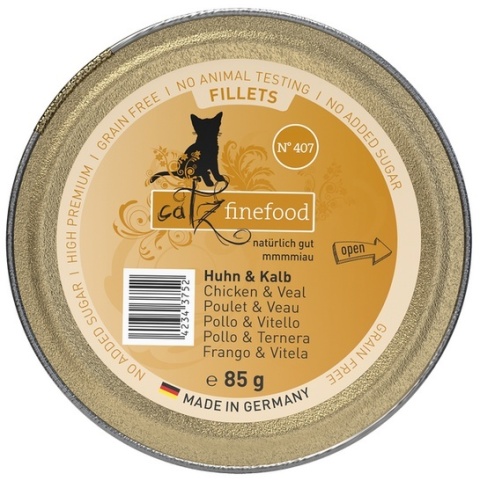 Catz Finefood Filety N.407 Kurczak i cielęcina - karma dla kota 85g