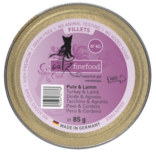 Catz Finefood Filety N.411 Indyk i jagnięcina - karma dla kota 85g