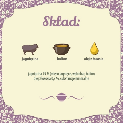 FOLK Kitten Delikatne danie dla malucha z jagnięciny - karma dla kociąt 85g