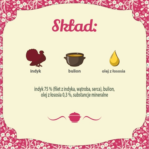 FOLK Kitten Delikatne danie dla malucha z indyka - karma dla kociąt 85g