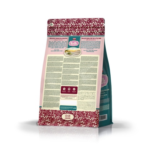 FOLK Kitten delikatny posiłek dla malucha z cielęciną i łososiem - karma sucha dla kociąt 1,6kg