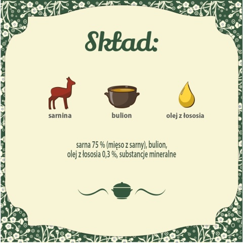 FOLK Mazurska pyszna sarnina - mokra karma dla kota 85g