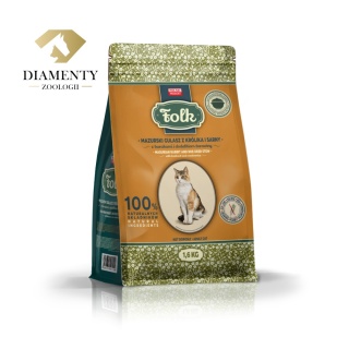 FOLK Mazurski gulasz z królika i sarny z burakami i dodatkiem żurawiny - sucha karma dla kota 1,6kg