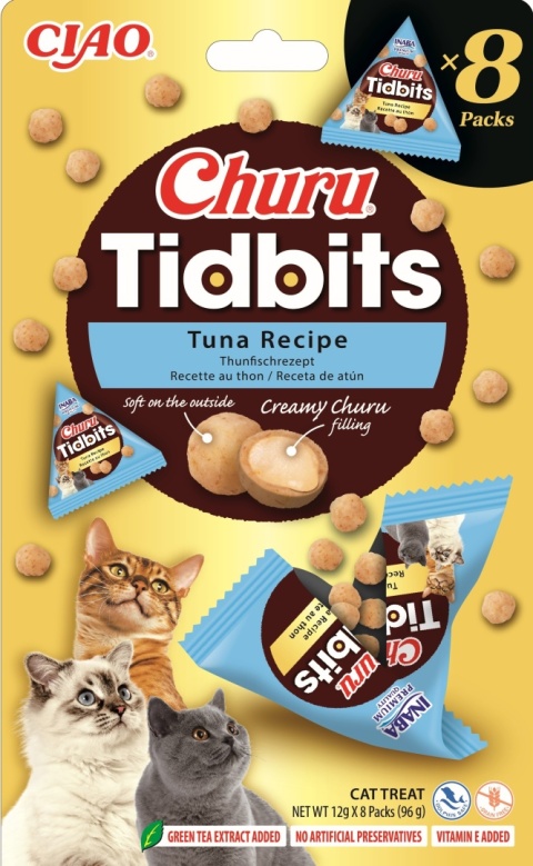 Inaba Churu TIDBITS TUNA 8x12g - przysmak dla kota z tuńczykiem