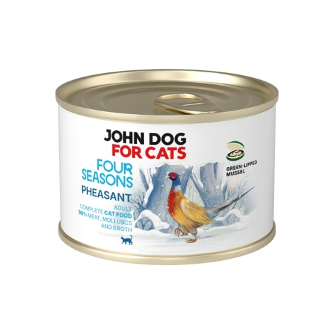 John Dog for Cats Bażant Four Seasons - karma mokra dla kota 185g
