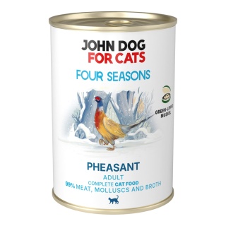 John Dog for Cats Bażant Four Seasons - karma mokra dla kota 400g