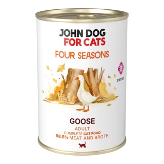John Dog for Cats Gęś Four Seasons - karma mokra dla kota 400g