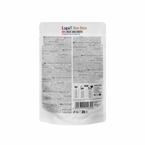 John Dog for Cats Lape Sarna - monobiałkowa karma mokra dla kota 100g