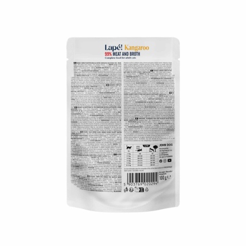 John Dog for Cats Lape Kangur - monobiałkowa karma mokra dla kota 100g