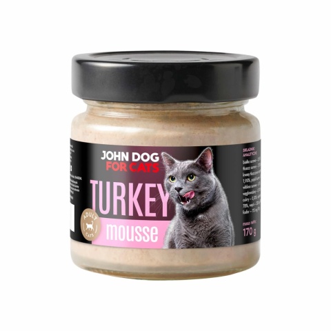 John Dog for Cats mus z indyka 170g