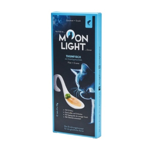 Moonlight Dinner Creme tuńczyk z omułkiem - przysmak dla kota 4x15g