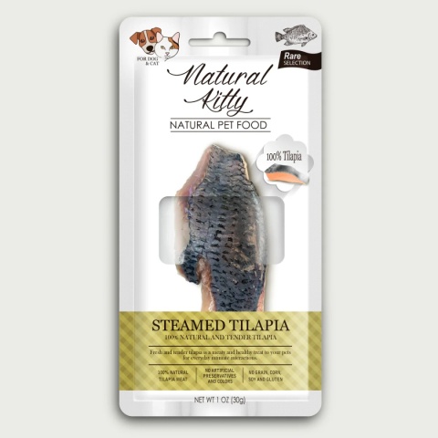 Natural Kitty tilapia gotowana na parze - przysmak dla kota 30g