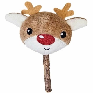 Nobby renifer z patyczkiem matatabi - zabawka świąteczna dla kota