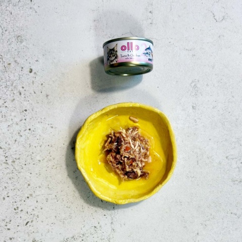 Ollo Cat nr 2 tuńczyk i kurczak z łososiem - karma dla kota 70g