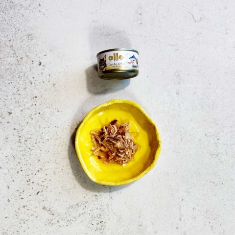 Ollo Cat nr 3 tuńczyk i kurczak z krewetkami - karma dla kota 70g