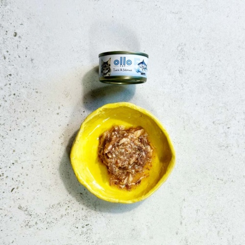 Ollo Cat nr 5 tuńczyk i łosoś - karma dla kota 70g