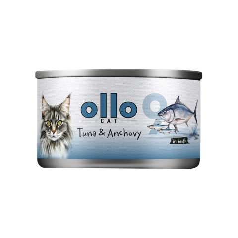 Ollo Cat nr 9 tuńczyk i anchois - karma dla kota 70g