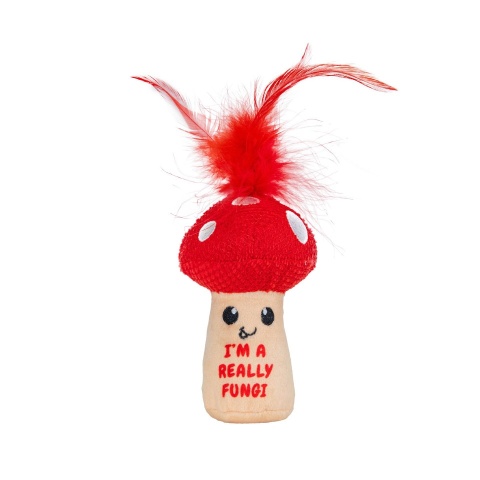 Petstages A Really Fungi - zabawka grzybek z piórkami i kocimiętką