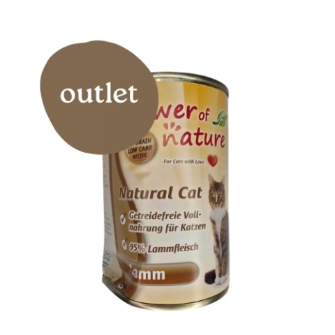 OUTLET Power of Nature Natural Cat - jagnięcina puszka 400g