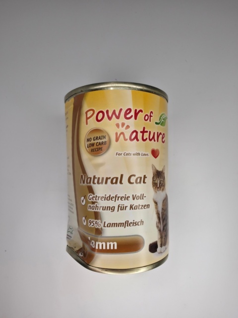 OUTLET Power of Nature Natural Cat - jagnięcina puszka 400g