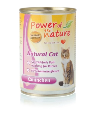 Power of Nature Natural Cat - królik puszka 400g