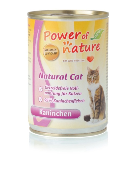 Power of Nature Natural Cat - królik puszka 400g
