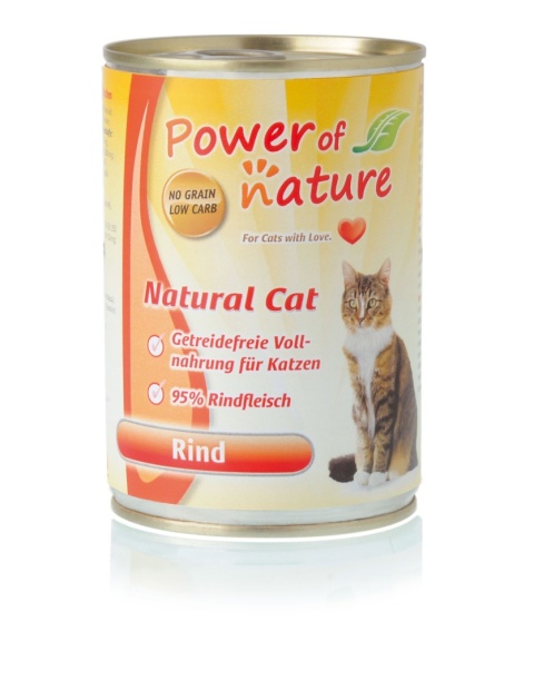 Power of Nature Natural Cat - wołowina puszka 400g
