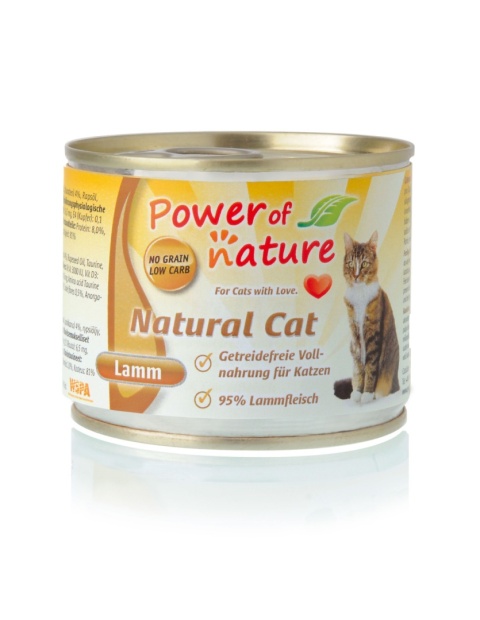 Power of Nature natural Cat - jagnięcina puszka 200g