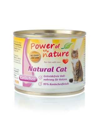 Power of Nature natural Cat - królik puszka 200g