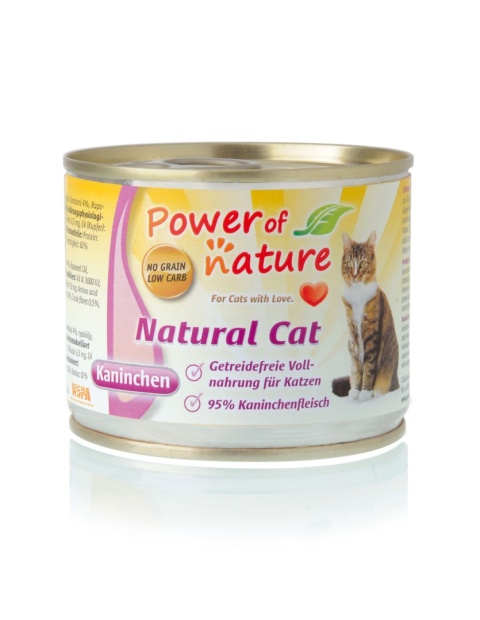 Power of Nature natural Cat - królik puszka 200g