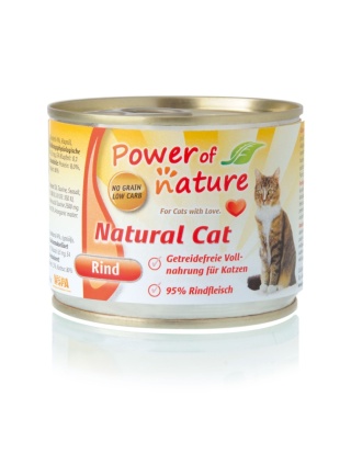 Power of Nature natural Cat - wołowina puszka 200g