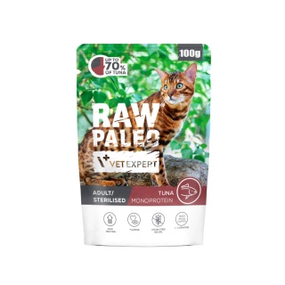 RAW PALEO ADULT CAT TUNA - mokra karma dla kota tuńczyk 100g
