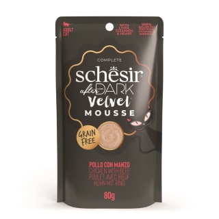 Schesir After Dark Velvet Mousse kurczak z wołowiną 80g