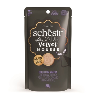 Schesir After Dark Velvet Mousse kurczak z kaczką 80g