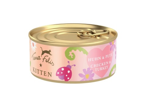 Terra Felis Kitten - Kurczak z indykiem dla kociąt 70g