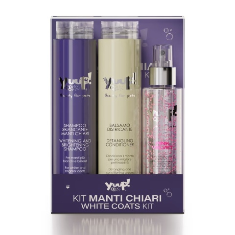 Yuup! White Coats Set - zestaw kosmetyków do pielęgnacji białej i jasnej sierści psa i kota