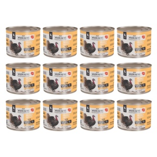 Zestaw Wiejska Zagroda Monobiałkowa Indyk dla kociąt 12x200g