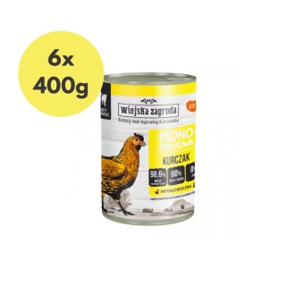 Zestaw Wiejska Zagroda Monobiałkowa Kurczak 6x400g